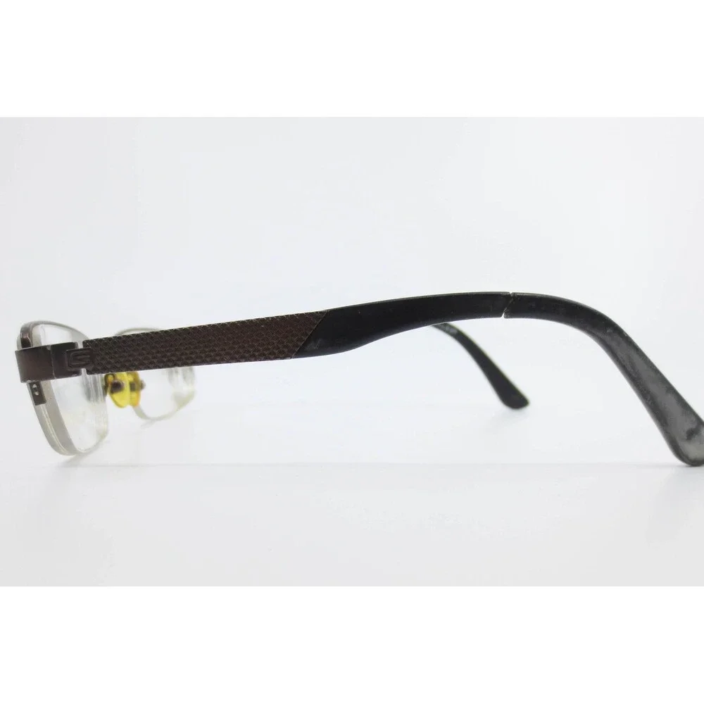 G Sport by Gargoyles Circuit Brown Rectangular Semi-Rimless Eyeglasses 55-18-145